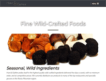 Tablet Screenshot of huntandgatherfoods.com